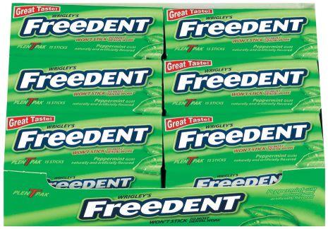 FREEDENT PTY PEPPERMINT 12CT(15 STICK)