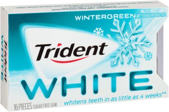 TRIDENT WHITE WINTERGREEN 9CT(16 PIECE)