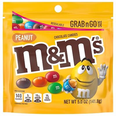 M&M'S POUCH PEANUT 5OZ
