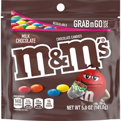 M&M'S POUCH PLAIN 5OZ