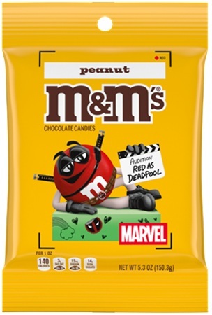 M&M PEG BAG PEANUT *MARVEL* 5.3OZ**LIMITED EDITION AVAILABLE 10/2026 - PREBOOK AVAILABLE**