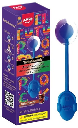 AMOS TASTYSOUNDS AUDIO LOLLIPOP - COLA (SUGAR-FREE)**LIMITED EDITION AVAILABLE WHILE INVENTORY LASTS**