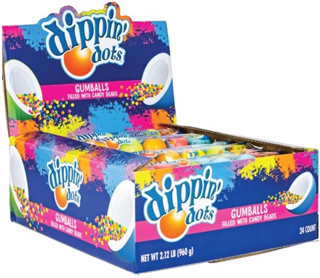 DIPPIN' DOTS FILLED GUMBALLS 1.41OZ (6PC)