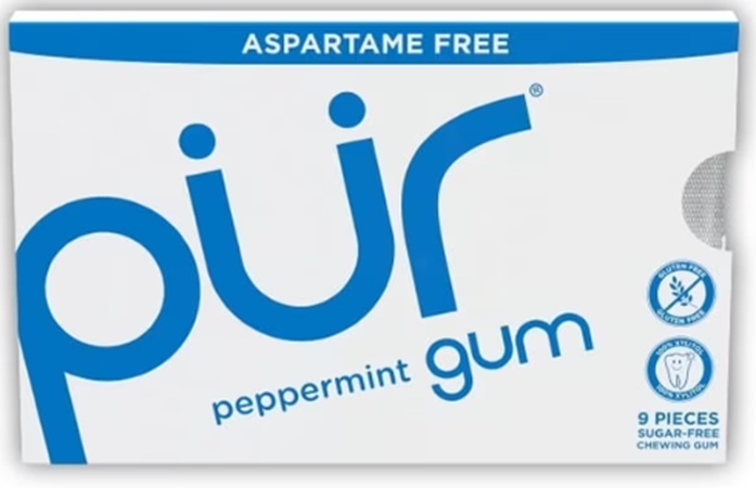PUR GUM PEPPERMINT 12CT(9 PIECE)