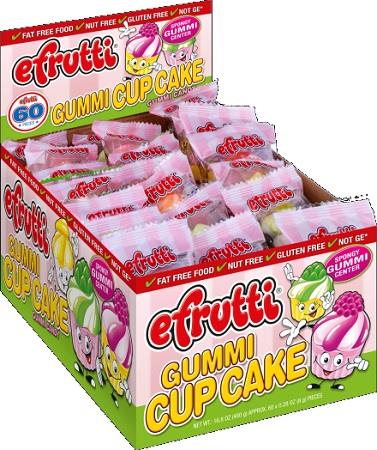 E.FRUTTI GUMMI CUPCAKE $.15 (.28OZ)*$2.00 OFF PER BOX*