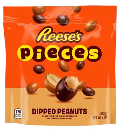 REESE'S PIECES DIPPED PEANUTS 7.6OZ BAG**AVAILABLE BY SPECIAL ORDER AND EMAIL ONLY, ALLOW 21 DAYS LEADTIME**
