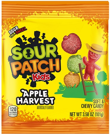 SOUR PATCH 3.58OZ PEG APPLE HARVESTNOT AVAILABLE UNTIL 07/2026