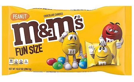 M&M'S FUN SIZE PEANUT 10.57OZ**AVAILABLE BY SPECIAL ORDER AND EMAIL ONLY, ALLOW 14 DAYS LEADTIME**
