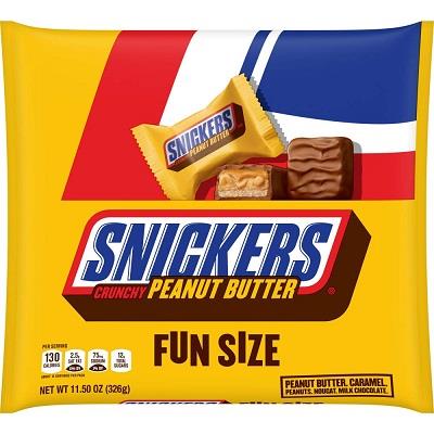 FUN SIZE SNICKER'S PEANUT BUTTER 11.5OZ**AVAILABLE BY SPECIAL ORDER AND EMAIL ONLY, ALLOW 14 DAYS LEADTIME**