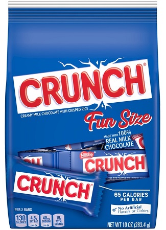 FUN SIZE CRUNCH BAR -10OZ**AVAILABLE BY SPECIAL ORDER AND EMAIL ONLY, ALLOW 14 DAYS LEADTIME