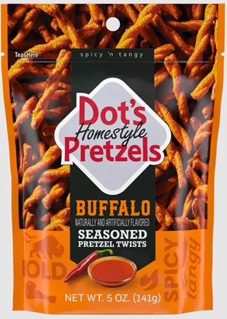 DOT'S HOMESTYLE PRETZELS TWISTS BUFFALO 5OZNOT AVAILABLE UNTIL 12/2026