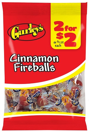 GURLEY'S 2/$2 CINNAMON FIREBALLS 2OZ