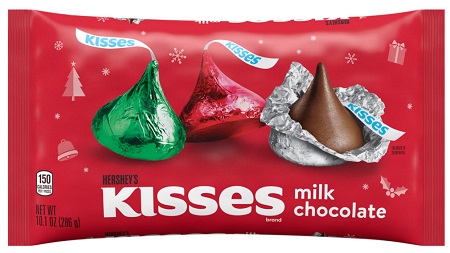 HERSHEY'S KISSES COLORED FOIL 10.1OZ DISPLAY 36CT**LIMITED EDITION - PREBOOK  BY AUGUST**