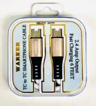 WARNER DELUXE ROYAL TYPE C TO TYPE C CABLE