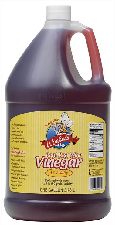 VINEGAR RED WINE WOEBER'S4/1GAL
