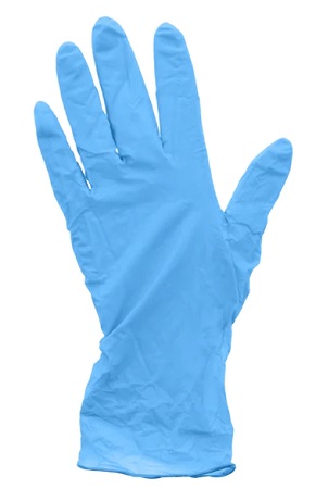 GLOVES NITRILE DISPOSABLE POWDER FREESIZE LARGE