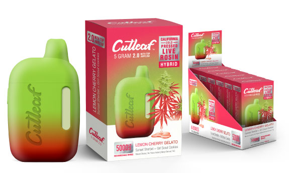 CUTLEAF 5 GRAM DISPOSABLE 2.0  - LEMON CHERRY GELATO