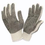 GLOVES STRING KNITPVC DOTS