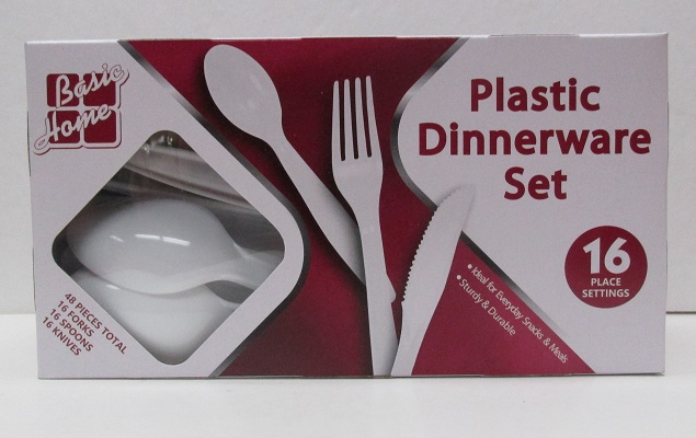 PLASTIC CUTLERY ASST BOX 24/48CTBASIC HOME