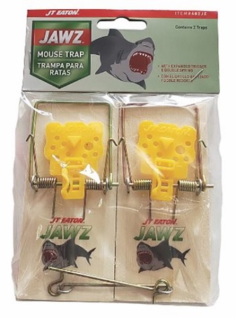 MOUSE TRAP WOODEN 2PK JAWZ
