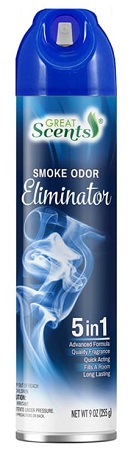 AIR FRESHENER GREAT SCENTS 9OZSMOKE ODOR ELIMINATOR