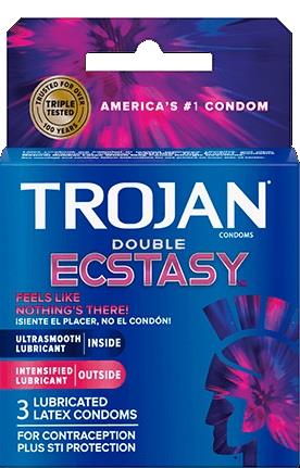 TROJAN DOUBLE ECSTASY 3PK