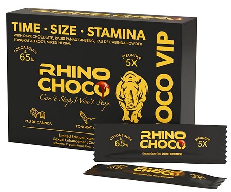 RHINO SAUCE CHOCOLATE 12CT MALE ENHANCE.