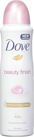 DOVE DEODORANT SPRAY 150MLBEAUTY FINISH
