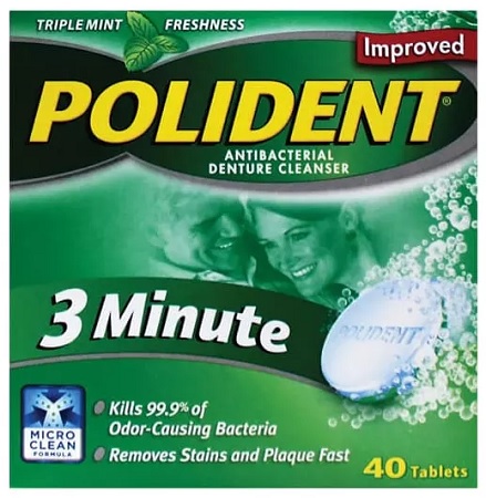 POLIDENT 3 MIN. DENTURE CLEANSER**AVAILABLE BY SPECIAL ORDER AND EMAIL ONLY, ALLOW 21 DAYS LEADTIME**