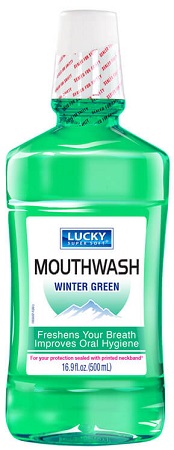 LUCKY WINTERGREEN MOUTHWASH 16.9OZ
