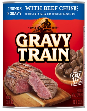 GRAVY TRAIN CAN CHUNKS BEEF & GRAVY