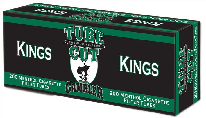 GAMBLER TUBE CUT FILTER TUBES MENTHOL KING 200CT 10/5PK