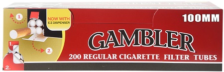 GAMBLER TUBES 100MM REGULAR 200CT 10/5PK