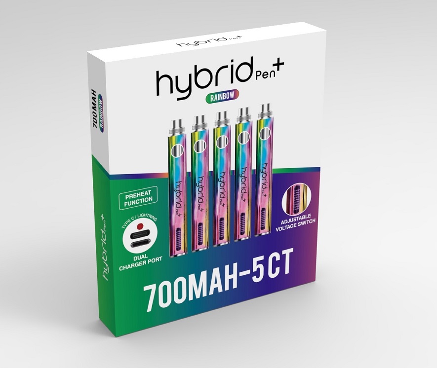 HYBRID PLUS 700MAH 5PK - RAINBOW