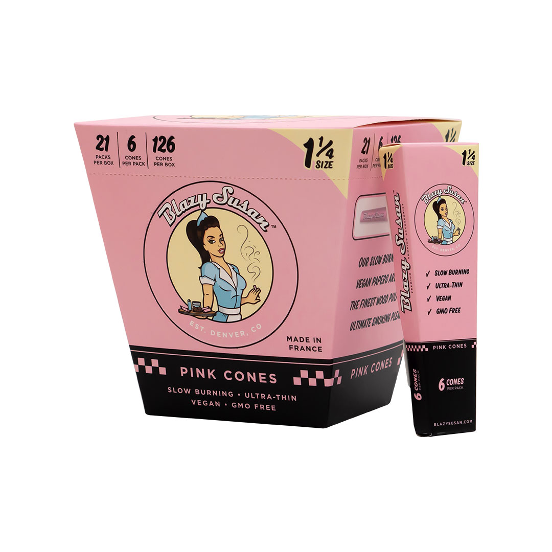 BLAZY SUSAN PINK CONES 1 1/4