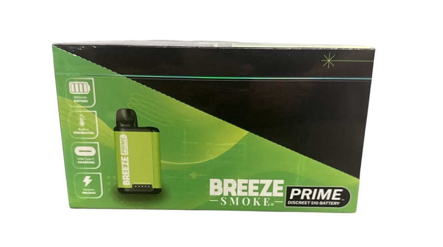 BREEZE PRIME DISCREET - LIME GREEN**BATTERY FOR CARTRIDGES**