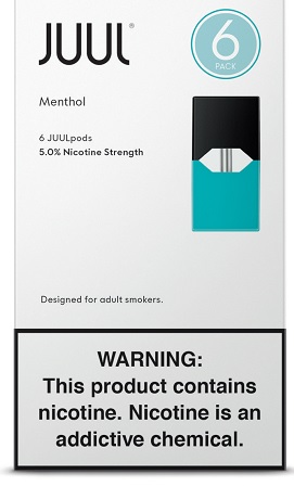 JUUL PODS 5% MENTHOL 6PK**NOT FOR ONLINE SALES**