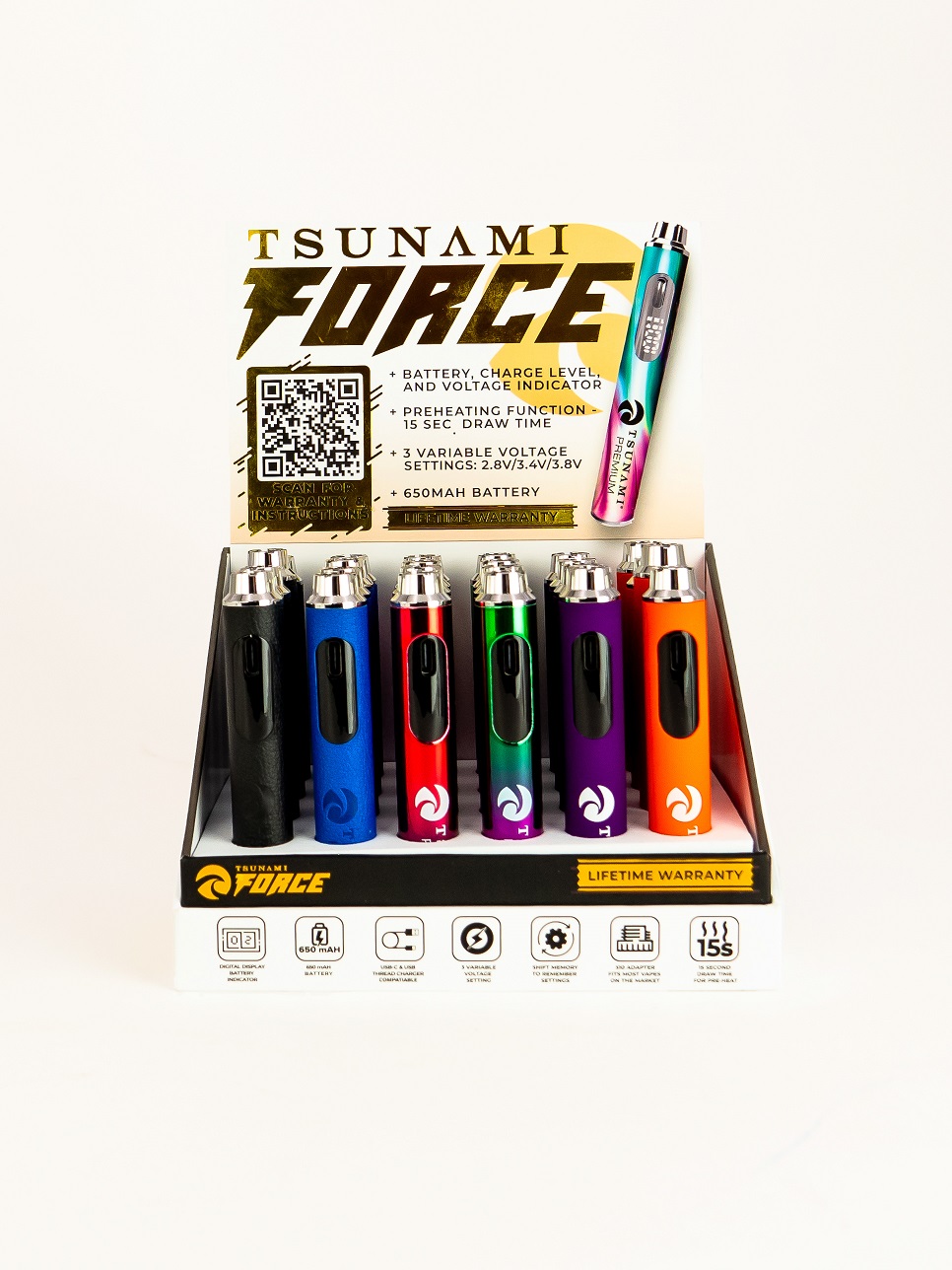TSUNAMI FORCE 1100MAH 24CT DISPLAY