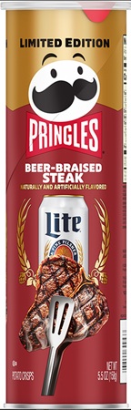 PRINGLES MILLER BEER-BRAISED STEAK 5.5OZ**LIMITED EDITION AVAILABLE WHILE INVENTORY LASTS**
