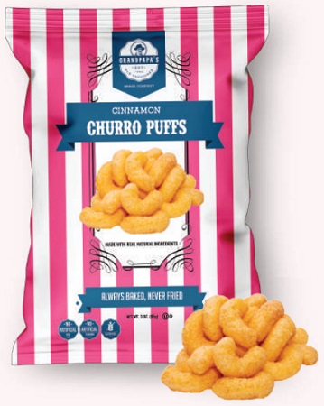 GRANDPAPA'S CINNAMON CHURRO PUFFS 16/3OZ