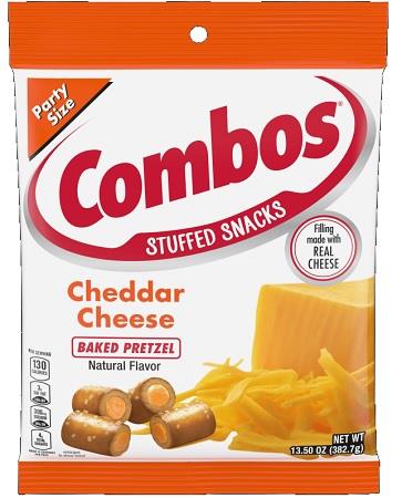 COMBOS PARTY BAG CHEDDAR CHEESE PRETZEL 13.5OZ**AVAILABLE BY SPECIAL ORDER AND EMAIL ONLY, ALLOW 14 DAYS LEADTIME**