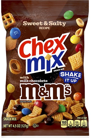 CHEX MIX SWEET & SALTY M & M'S 4.5OZ