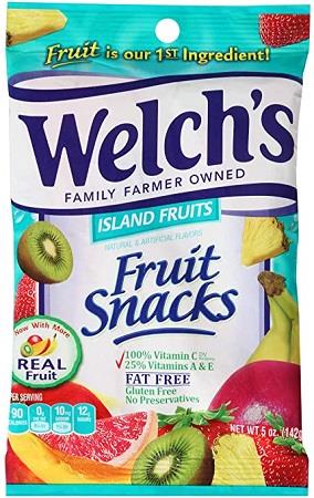 WELCH'S FRUIT SNACKS (5OZ) ISLAND FRUIT*$.72 OFF PER CASE *