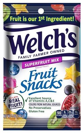 WELCH'S FRUIT SNACKS (5OZ) SUPERFRUIT MIX*$.72 OFF PER CASE *