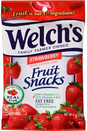 WELCH'S FRUIT SNACKS (5OZ) STRAWBERRY*$.72 OFF PER CASE *