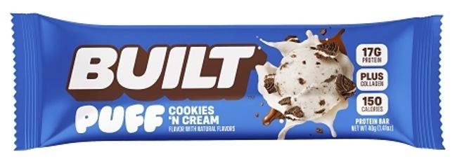 BUILT PUFFS PROTEIN BAR COOKIES 'N CREAM(12/1.41OZ)