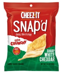 CHEEZ IT SNAP'D SHARP WHITE CHEDDAR 2.2OZ