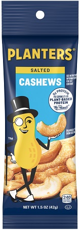 PLANTERS CASHEW SALTED TUBE(1.5OZ)