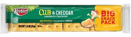 KEEBLER CLUB & CHEDDAR CRACKERS 1.8OZ