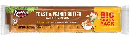 KEEBLER TOAST & P.B. CRACKERS 1.8OZ